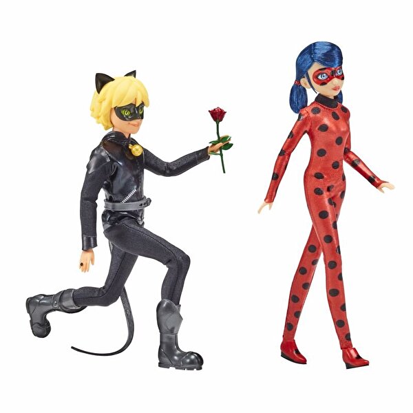Miraculous 2’li Ladybug ve Cat Noir Bebekler 26 Cm