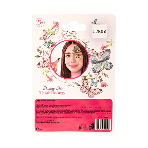 Lukky Simli Ahududu Aromalı Dudak Parlatıcısı