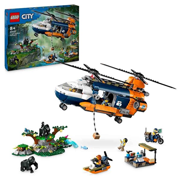 LEGO City Orman Kaşifinin Helikopteri Kamp Yerinde 60437