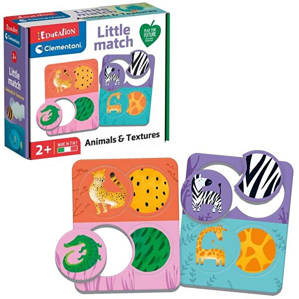 Clementoni Little Match Hayvanlar ve Dokular