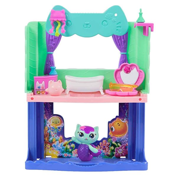 Gabby's Dollhouse Oyun Seti̇ Mercat's Spa-wesome Bathroom