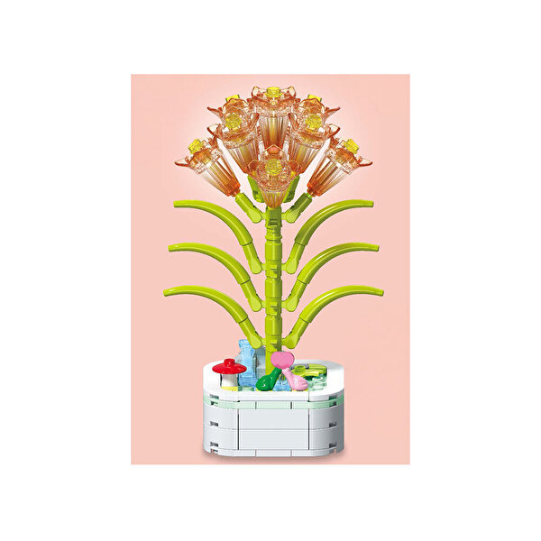 Mega Kri̇stal Çi̇çekler Yapı Blokları Klivya