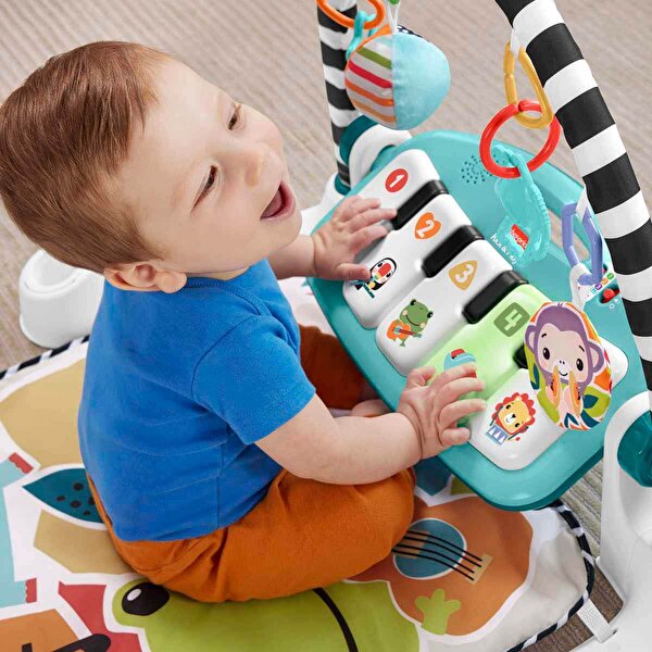 Fisher Price'tan Neşeli Hayvanlar Piyanolu Jimnastik Merkezi HWY49
