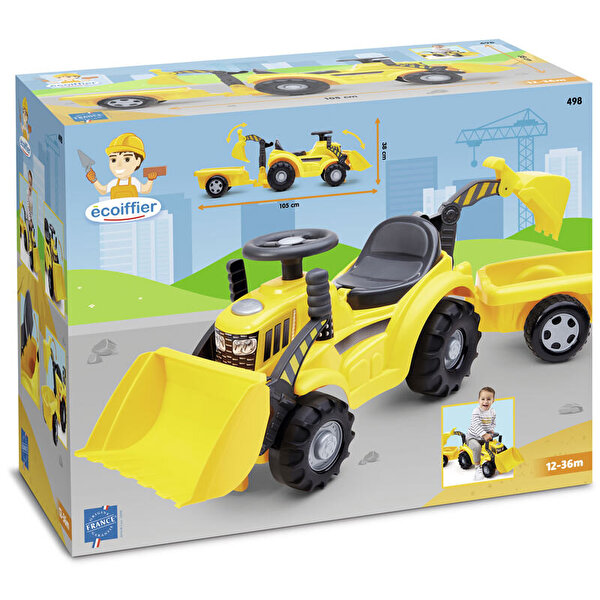 Ecoiffier Römorklu Sarı Traktör