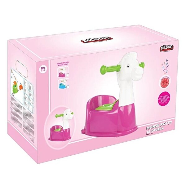 Pilsan Sesli At Oturak ve Lazımlık Pembe