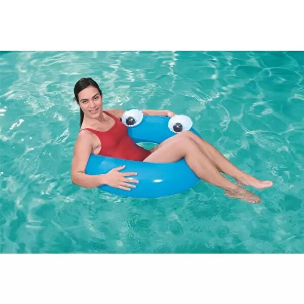 Bestway Gözlü Mavi Yüzme Simidi 91 Cm