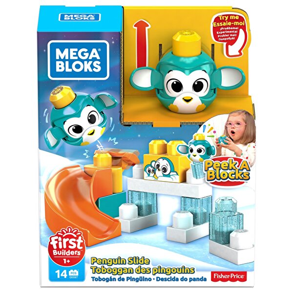 Mega Bloks Peek a Blocks Oyun Seti Penguen Kaydırağı GKX67