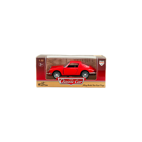 Die Cast 1:32 Retro Spor Araba Kırmızı