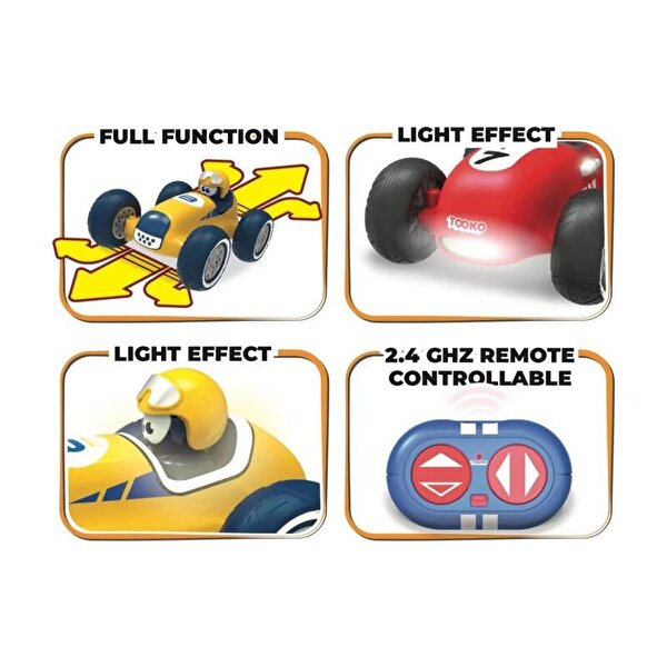 Tooko Uzaktan Kumandalı İlk Vintage Yarış Arabam Sarı