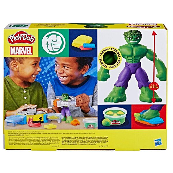 Play Doh  Marvel Hulk Ez ve Sıkıştır Oyun Hamuru Seti F9826