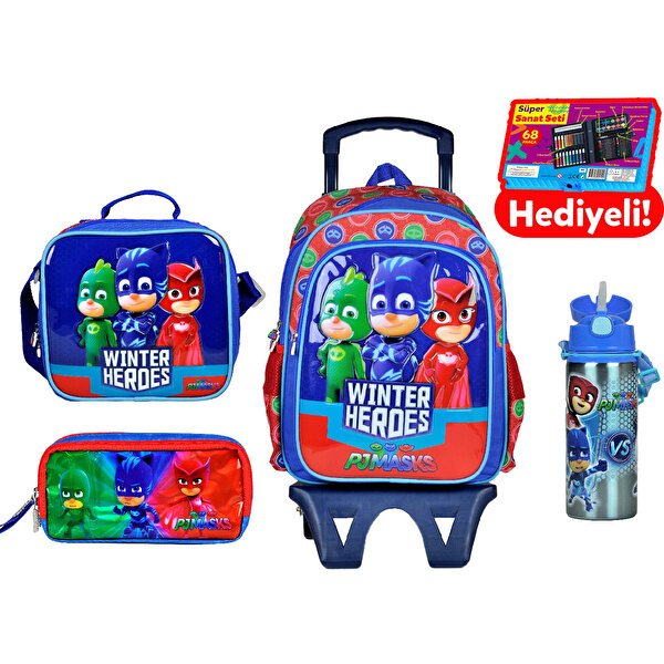 PijaMaskeliler Okul Anaokulu Çek Çek Çantası Seti 95764