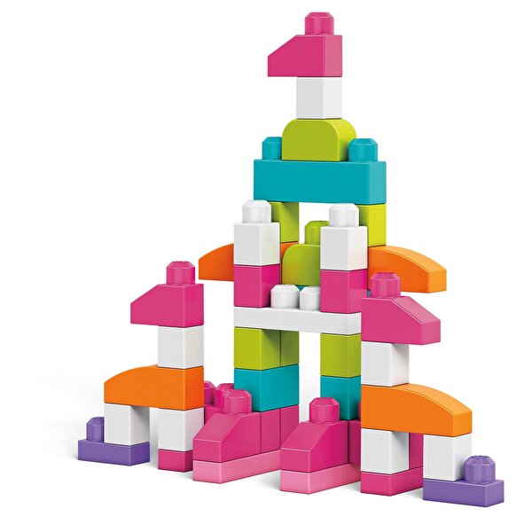 Mega Bloks First Builders 80'li Blok Torbaları Pembe DCH62