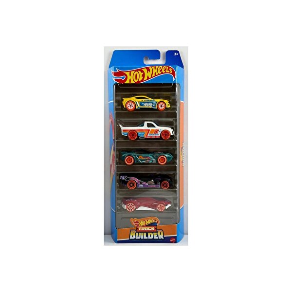 Hot Wheels Beşli Araba Seti Track Builder HLY69
