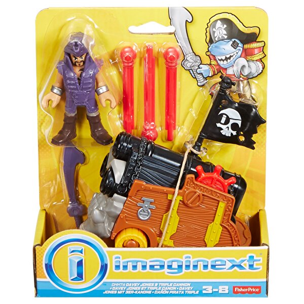 Imaginext Korsan Figürleri Davey Jones ve Triple Cannon DHH74