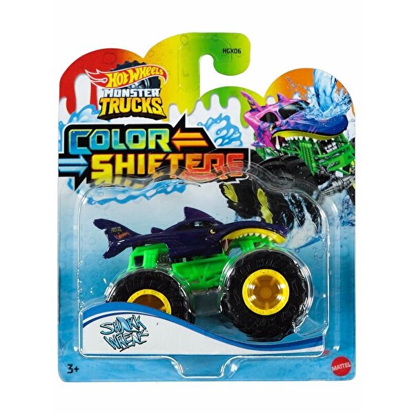 Hot Wheels Monster Trucks Renk Değiştiren Araçlar Shark Wreak HGX09