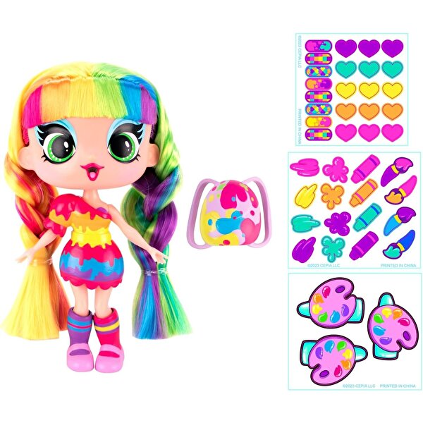 Decora Girlz Bebeği ve Sticker Store Oyun Seti