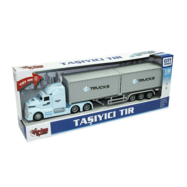 1:50 Ölçekli Sesli Işıklı Konteyner Taşıyan Tır