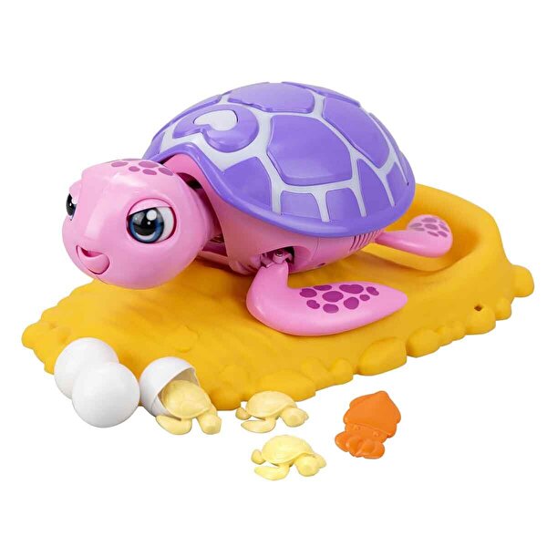 Silverlit Sesli ve Işıklı Hareketli Rescue Deniz Kaplumbağası Pembe