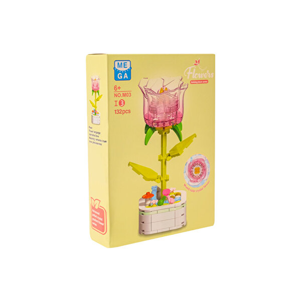 Mega Kri̇stal Çi̇çekler Yapı Blokları Gül