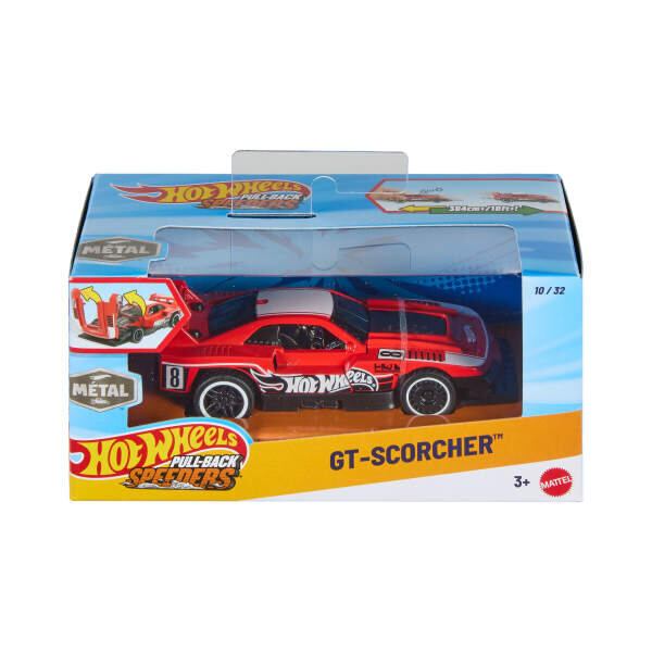 Hot Wheels Pull-Back Speeders 1:43 Arabalar GT-Scorcher JKR01