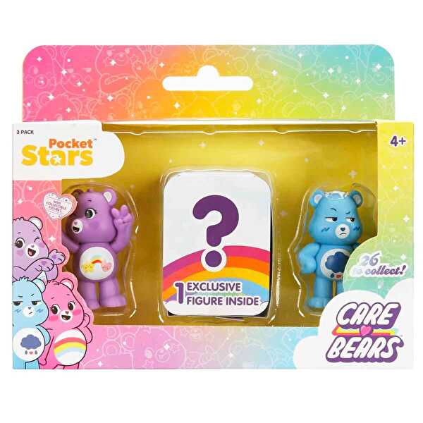 Care Bears 3’lü Mini Figür Seti Best Friend Bear ve Grumpy Bear