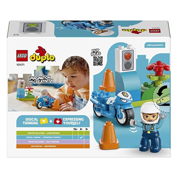 LEGO DUPLO Kasabası Mavi Polis Motosikleti 10471