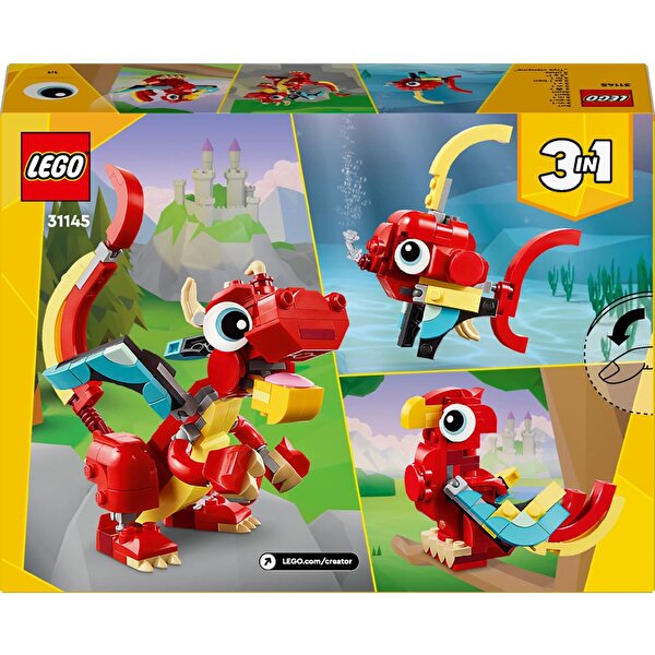 LEGO Creator 3’ü 1 Arada Kırmızı Ejderha 31145