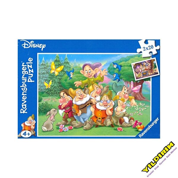 Ravensburger Puzzle 2x20 Parça Pamuk Prenses ve 7 Cüceler