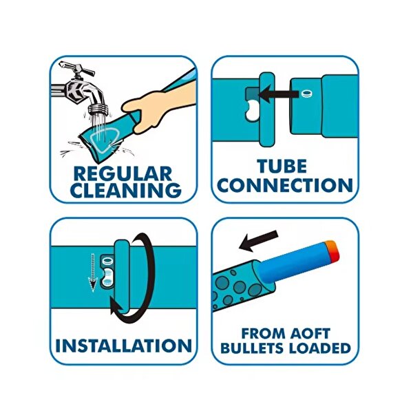 Üflemeli Atış Dart Seti