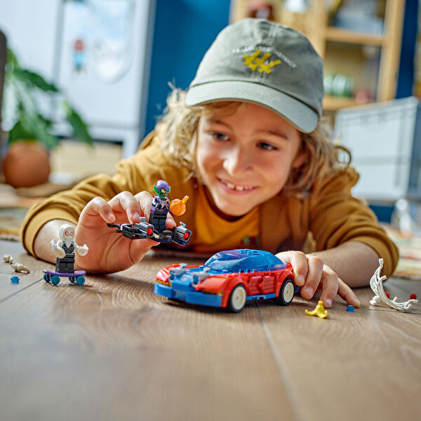 LEGO Marvel Örümcek Adam Yarış Arabası ve Venom Green Goblin 76279