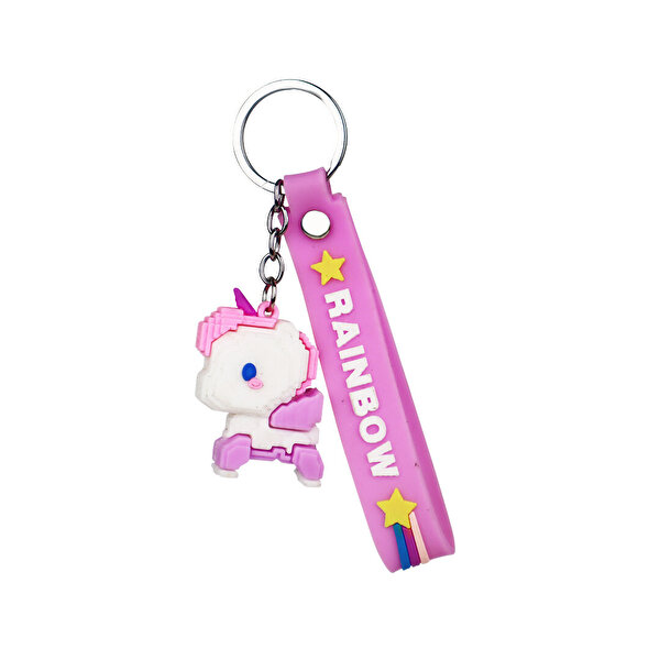 Giftpoint Animal Rainbow Unicorn Pembe Anahtarlık