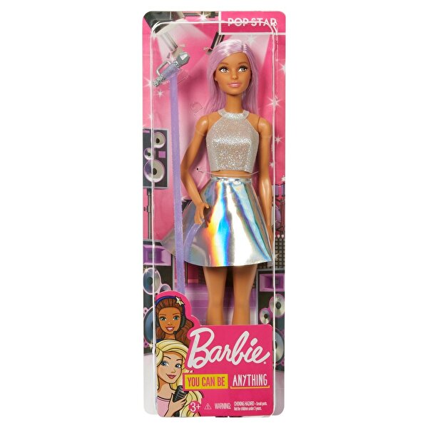 Barbie Kariyer Bebekleri Pop Star Bebek ve Mikrofonu FXN98