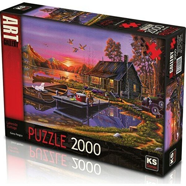 Ks Puzzle 2000 Parça Lakeside Cottage