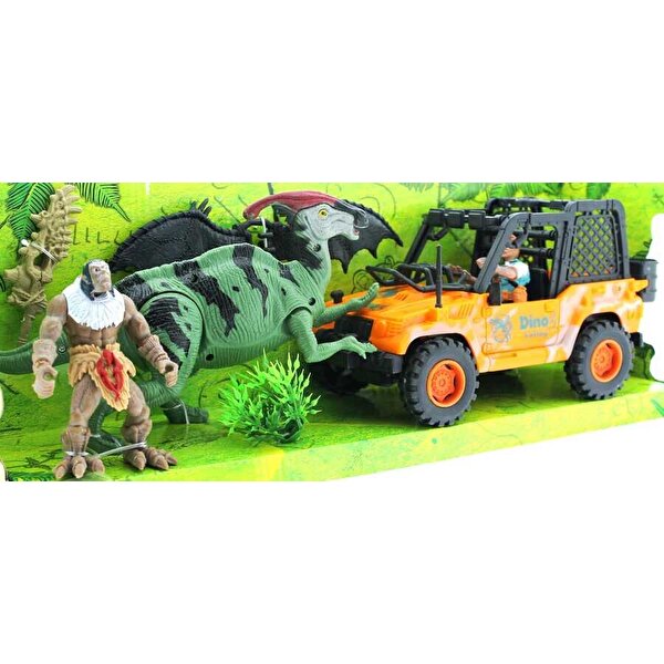 Dinozor Avcısı Jeepli Oyun Seti  D124-58