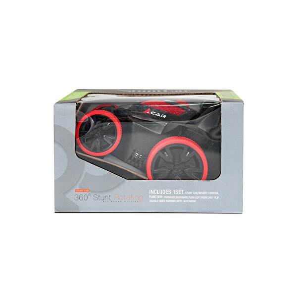 Uzaktan Kumandalı Akrobatik Zıppır Şarjlı Araba Kırmızı