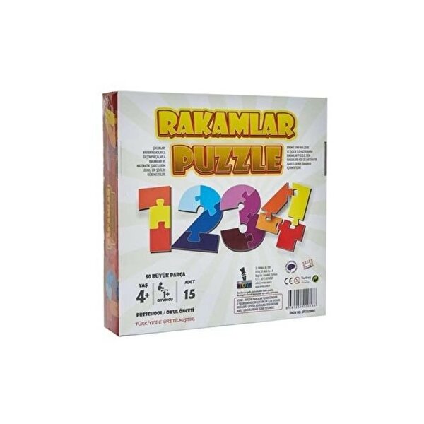 Mr. Toys Puzzle 50 Parça Rakamlar Puzzle