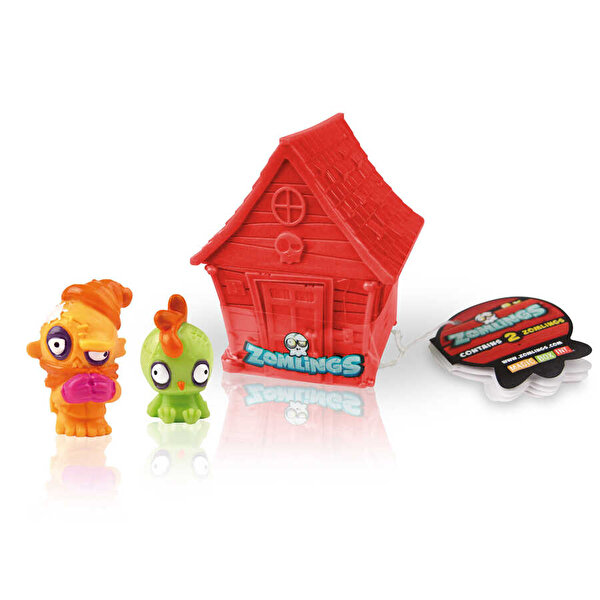 Zomlings İkili Figür ve Kırmızı Ev Seri 1