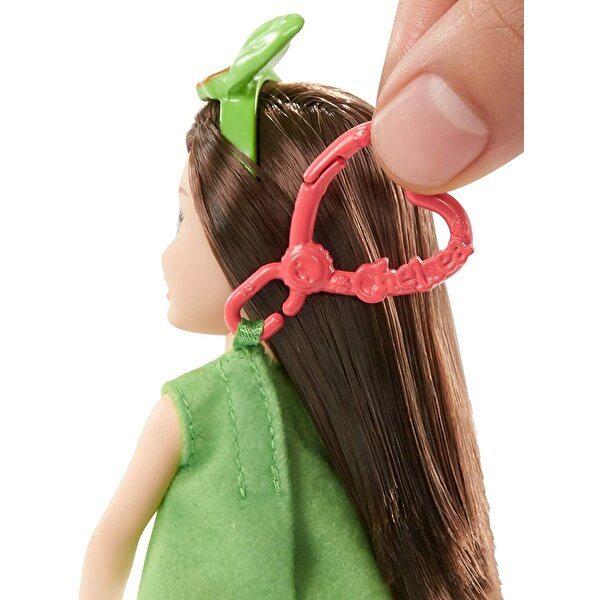 Barbie Kostümlü Chelsea ve Hayvancığı Oyun Setleri Avokado Temalı Kostüm GJW31