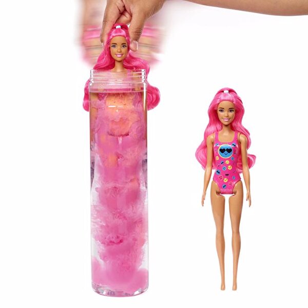Barbie Color Reveal Renk Değiştiren Sürpriz Neon Saçlı Bebekler HDN72