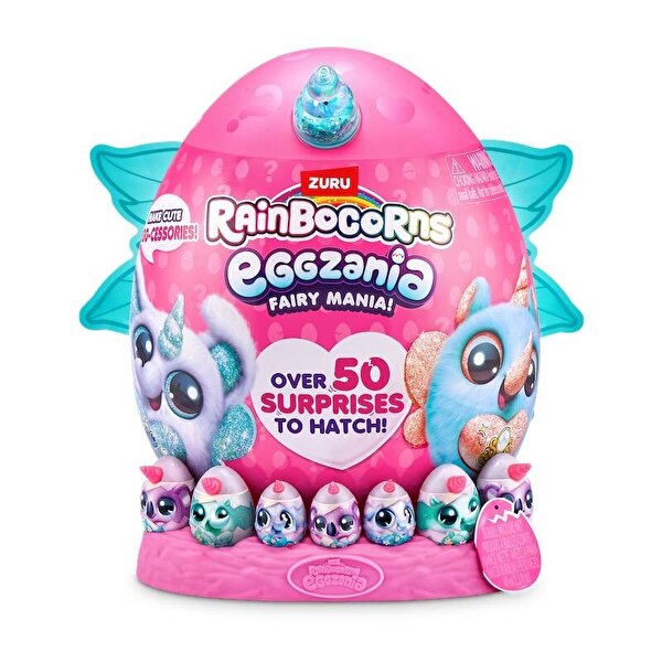 Rainbocorns Eggzania Fairy Peluş Sürpriz Paket Mavi Kanat 92106