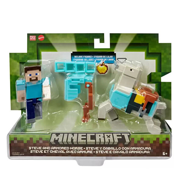 Minecraft İkili Paket Steve And Armored Horse HDV39