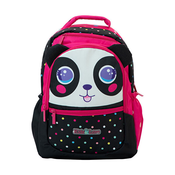Kaukko Kids Love Cute Face Panda Sırt Çantası