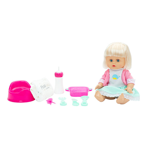 Baby Luna Altını Islatan Yemek Setli̇ Bebek Bali̇nalı Elbise