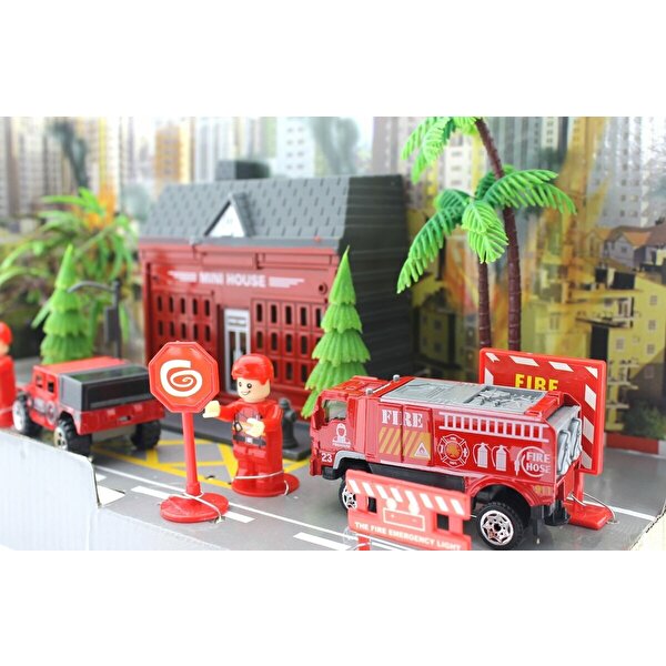 Aksesuarlı Metal İtfaiye Seti