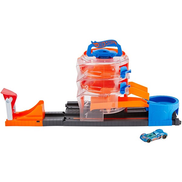 Hot Wheels Tekerlekli Yarış Dünyası Oyun Seti Parkurda Dönüş Macerası GBF95