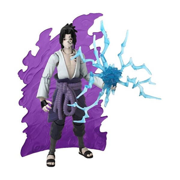 Naruto Anime Sasuke Uchiha 4 Büyük Ninja Savaşı Figürü 16 cm