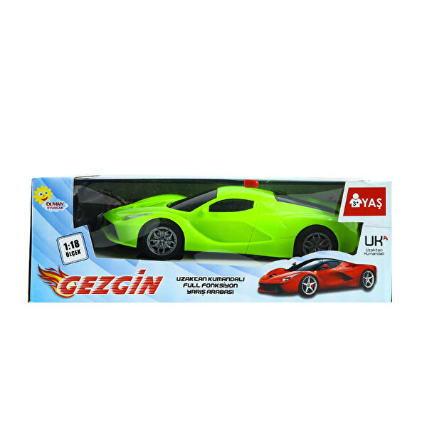1:18 Pilli Uzaktan Kumandalı Full Fonksiyon Yeşil Gezgin Araba
