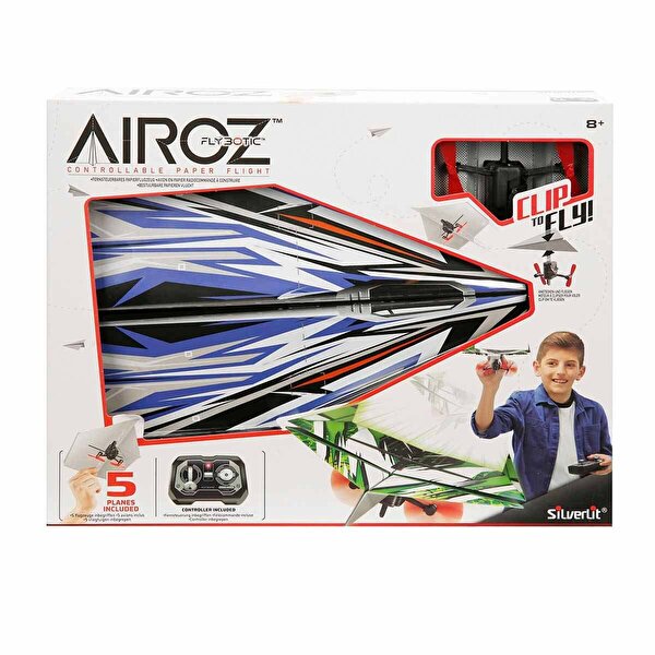 Silverlit Airoz Flybotic Uzaktan Kumandalı Kağıt Uçak Mavi/Beyaz
