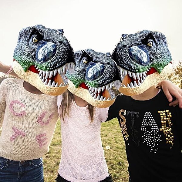 Işıklı ve Sesli T-Rex Maskesi