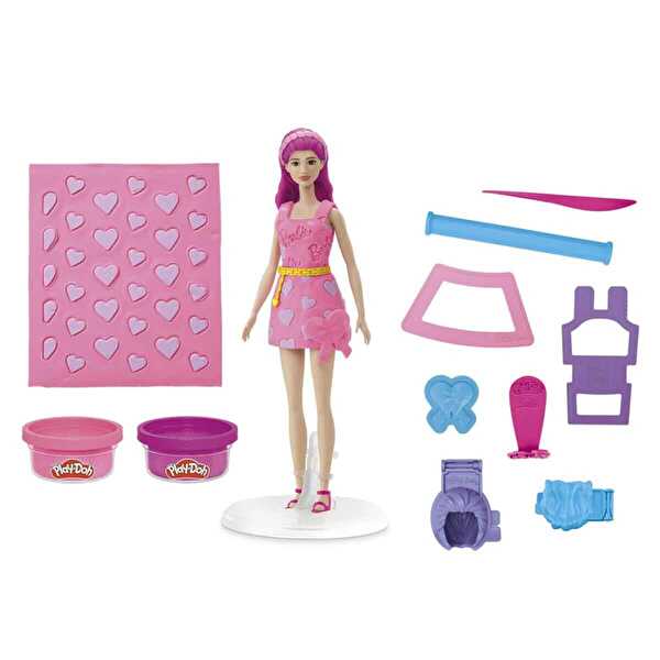 Play Doh Barbie Kalpler ve Saç Oyun Hamuru Seti G1357